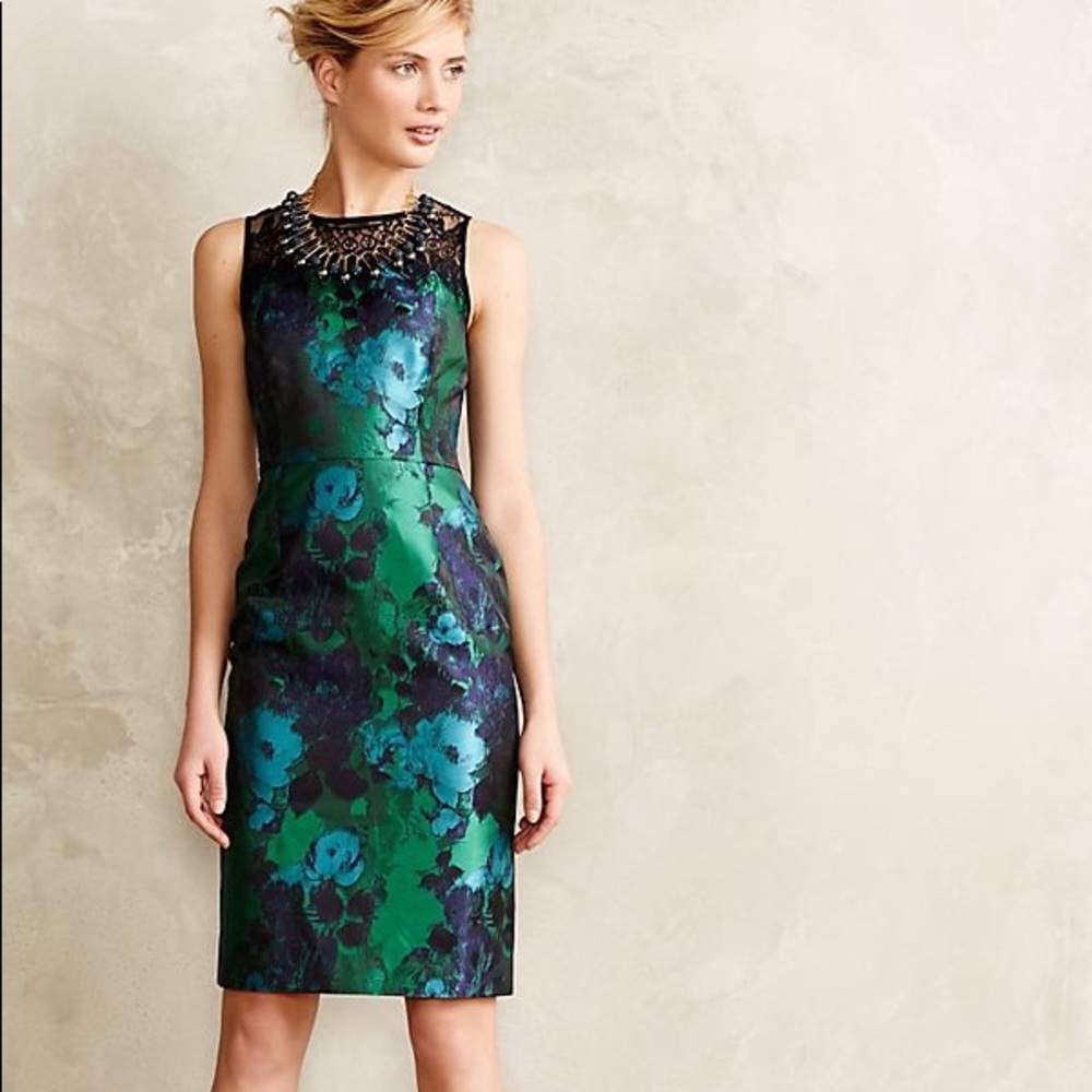 Anthropologie Leifstottir water garden dress! Sz 6